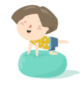 boy on ball